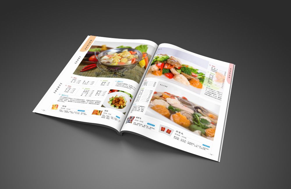 素食菜單菜譜畫冊設計